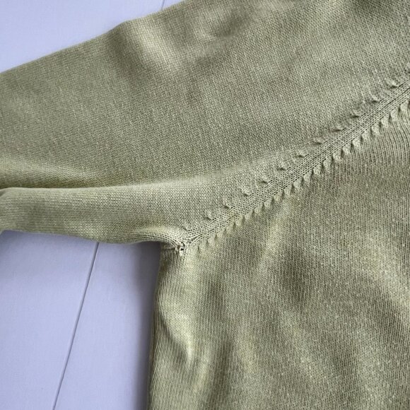 Vintage Old Navy Sage Green Knit Zip-up Hooded Cardigan with Pockets - Picture 10 of 13